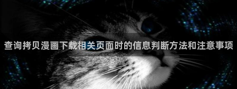 歪歪漫画排行榜:查询拷贝漫画下载相关页面时的信息判断方法和注意事项